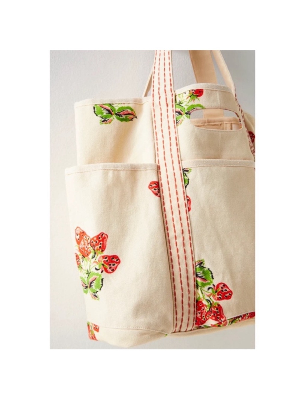 Free People Caravan Tote Strawberry - Picture 4 of 9
